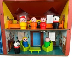 Fisher-Price Little People Play Family House #952 Family Pets Furniture Car